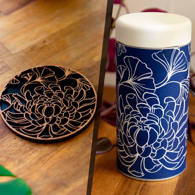 Pack complet dragon - Tasse, sous tasse + boîte à thé