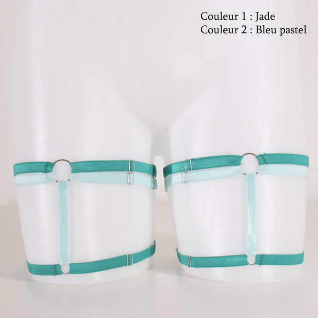 Harnais [Mix&amp;Match] - Jarretières Duo - IB-001 - Bicolore