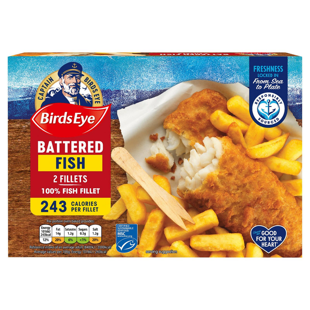 Birds eye 2 fllets battered cod - 200g