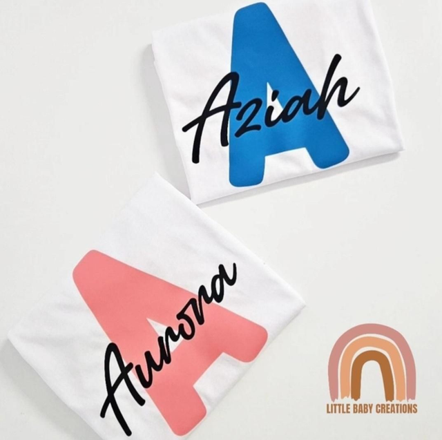 Name&amp;Initial tshirt