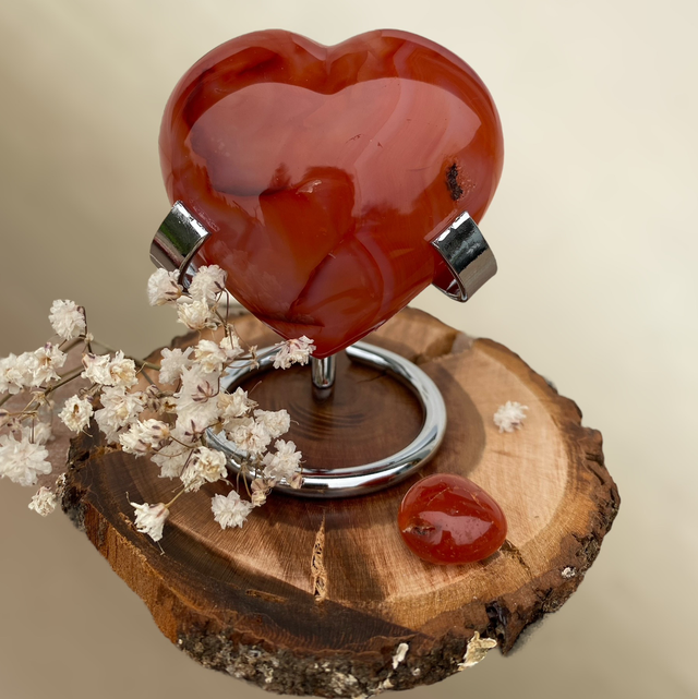 Coeur en Cornaline 