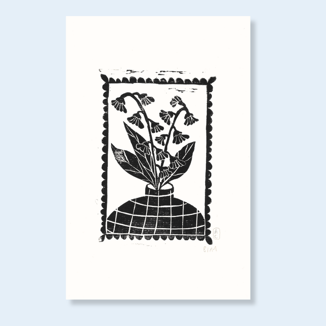 Portrait fleuri "Muguet" 