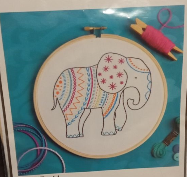 Kit broderie éléphant