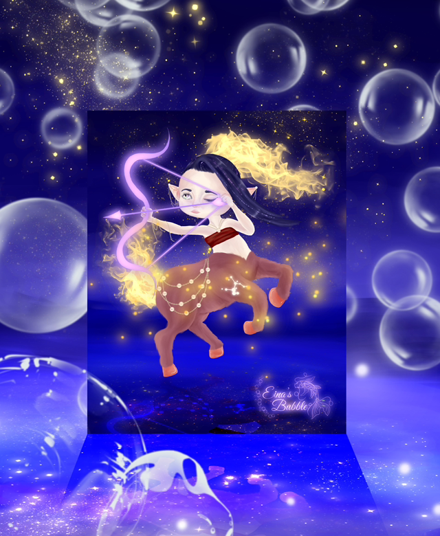 Illustration « Zodiaque » signe astrologique - Sagittaire 