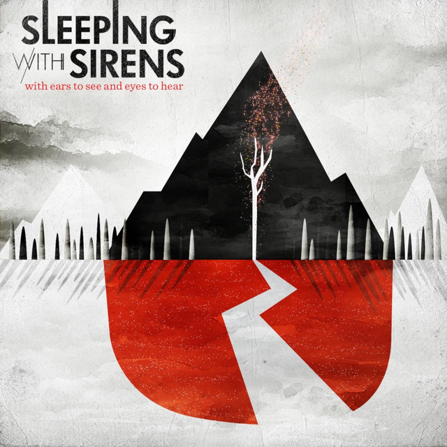 Sleeping with Sirens - With Ears to See and Eyes to Hear LP (Opaque Bone with Red &amp; Black Splatter Vinyl)