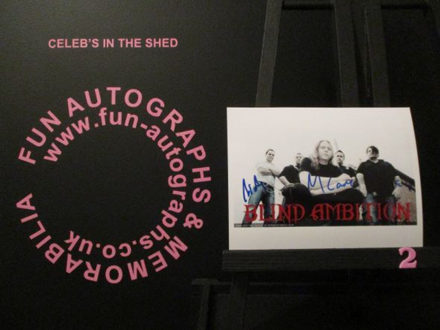 Blind Ambition Band Authentic Autographed 6x4.5 Photograph (A2)