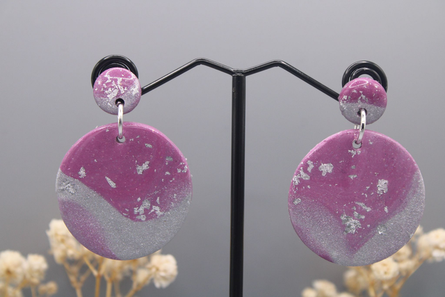 full moon︱fuschia + metallic silver 