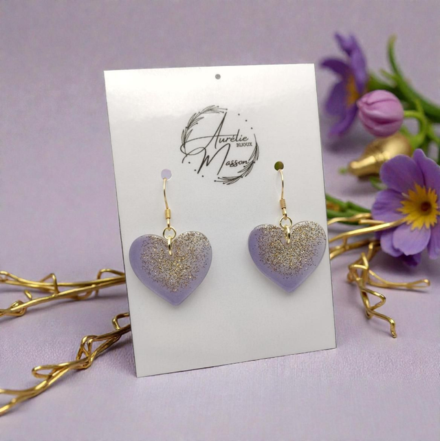 Boucles d'oreilles "Alcéa Roséa"