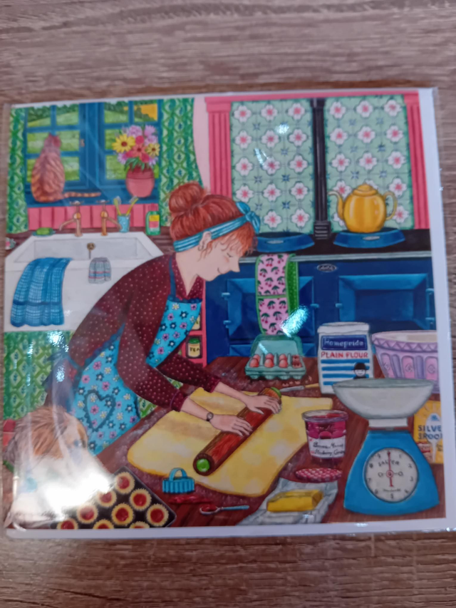 071 - Home Baked Happiness card - Art Union