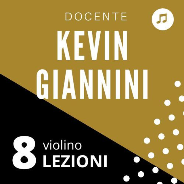 AV8 - 8 LEZIONI di violino docente Kevin Giannini