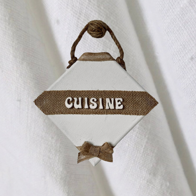 Plaque de porte cuisine 