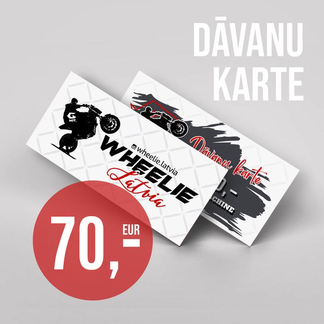 Wheelie Machine Dāvanu karte 70,- EUR