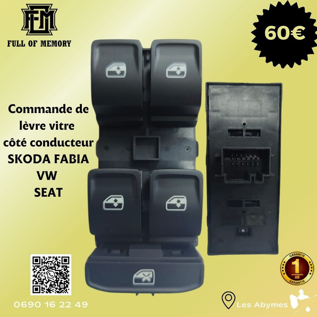 Commande de lève vitre VW GOLF POLO