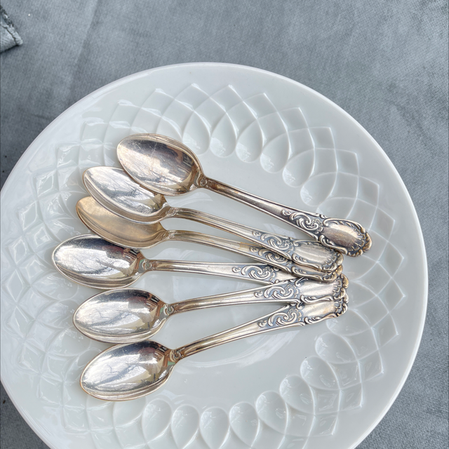 Versilberte 6 x Löffel 90er Auflage