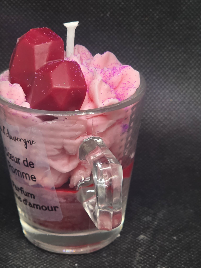 Bougie cœur de pomme Parfum Pomme d’amour