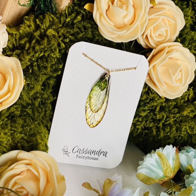 Écorce verte collier 