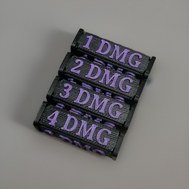 Schadenzähler für Riftbound (4 tlg.)