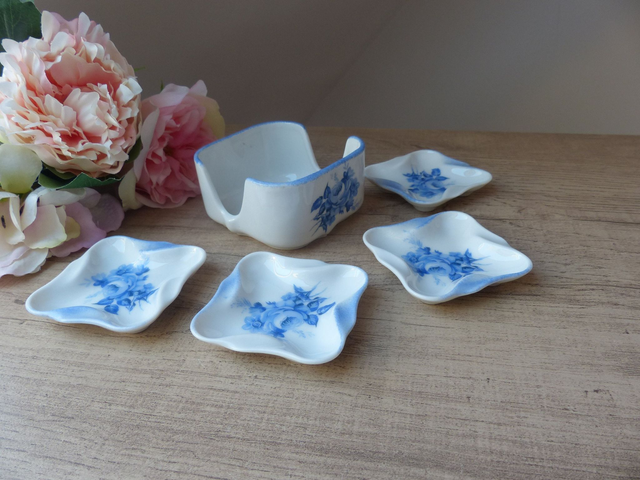 Petits Cendriers Empilables en Céramique Peint à la Main - Style Rétro Atelier et Apéro Chic - Coupelles pour Apéro Dinatoire - Déco Table