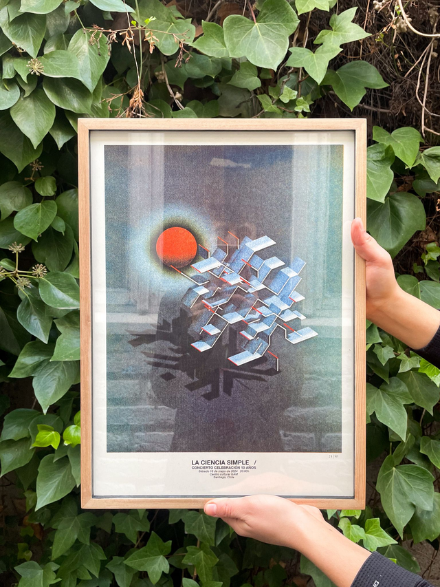 Póster 10 años de La Ciencia Simple enmarcado
