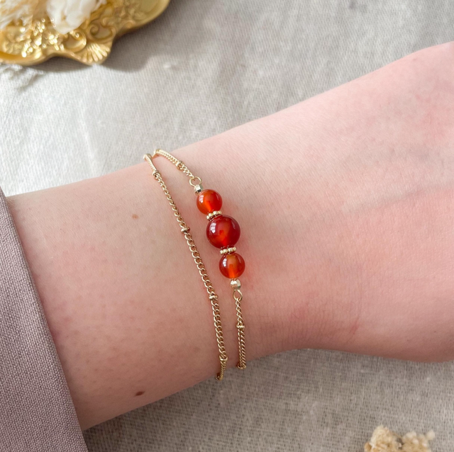 Bracelet en cornaline