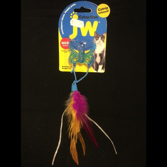 JW vlinder met verenstaart en catnip