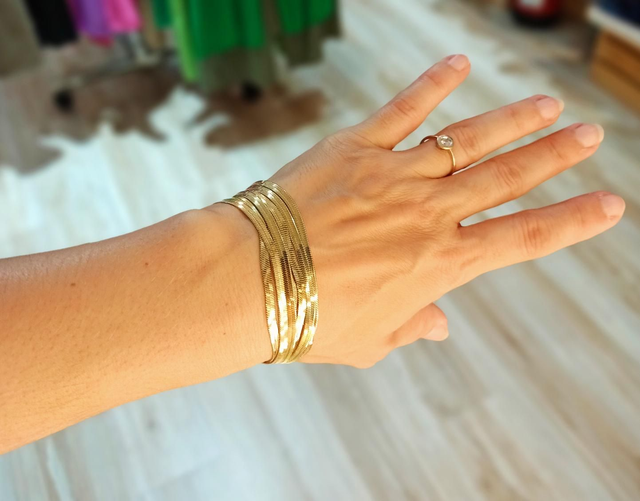 Pulsera acero 7 cadenas