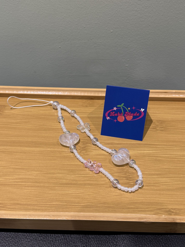 Heart Pops Pearl Charm Strap