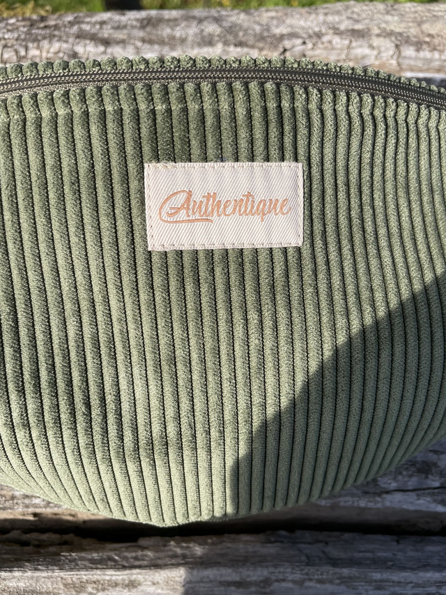 Sac banane velours côtelé - Champignons