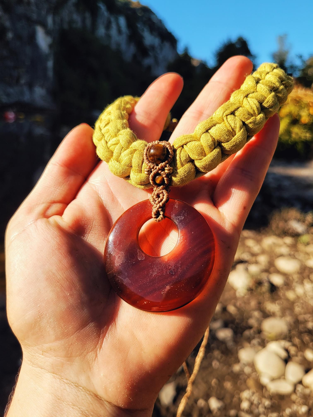 Agate et coton recyclé 