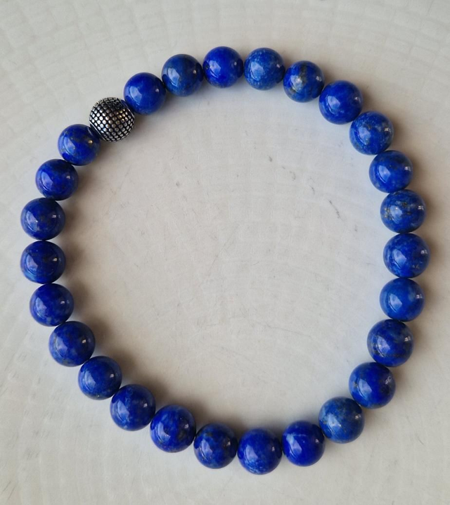 Bracelet Homme LAPIS LAZULI 8mm