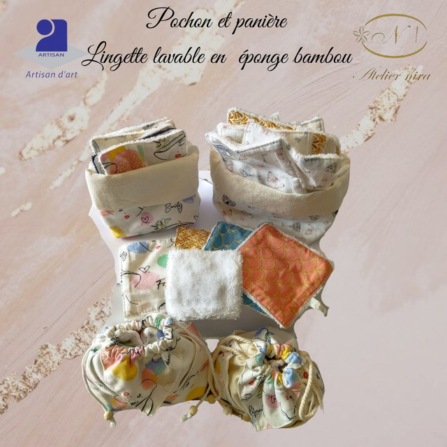 Lingettes Lavables en Bambou – Douceur &amp; Zéro Déchet