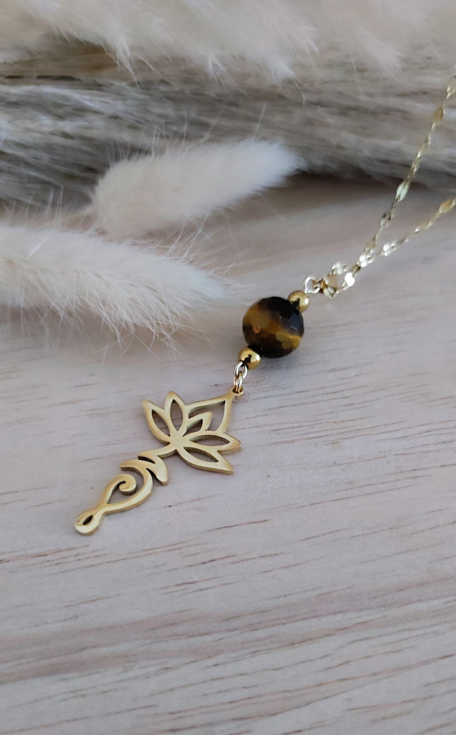 Collier "Lumière" Oeil de tigre