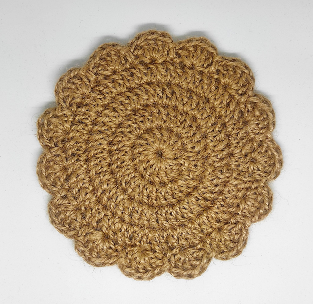 petit centre de table fleur - jute