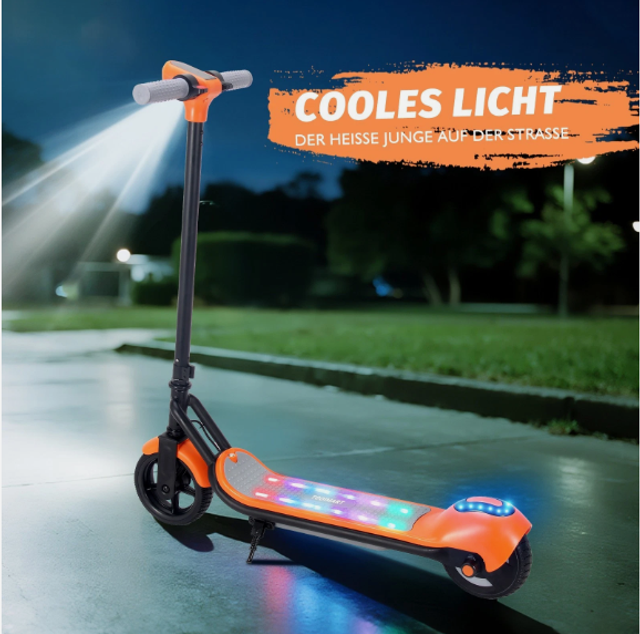 JY Trottinette électrique pour enfant, autonomie 10 km - moteur 110W - écran LCD