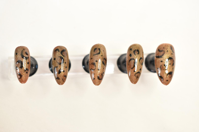 Kit Press-on léopard taille M