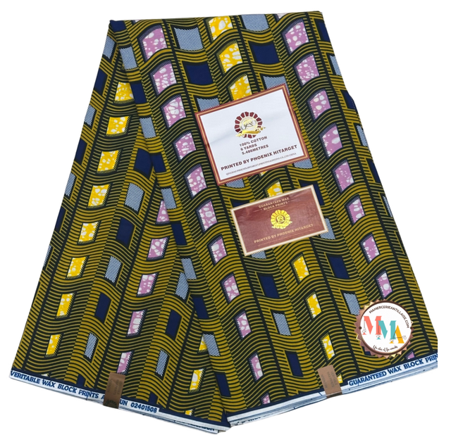 Wax Karouma Ocre 5m40 Coton