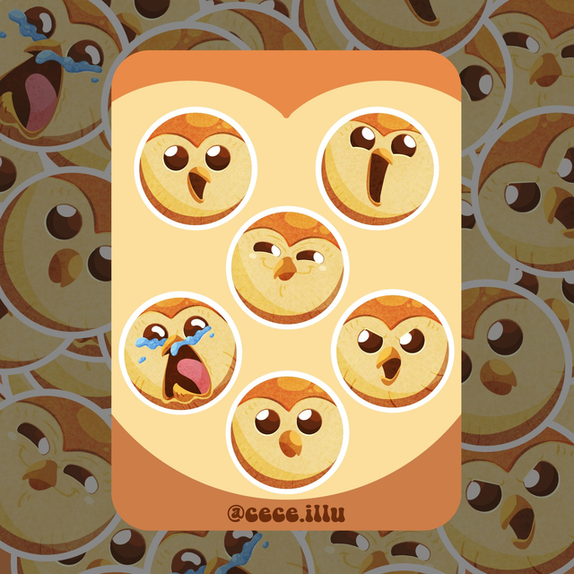 Planche Stickers Hooty