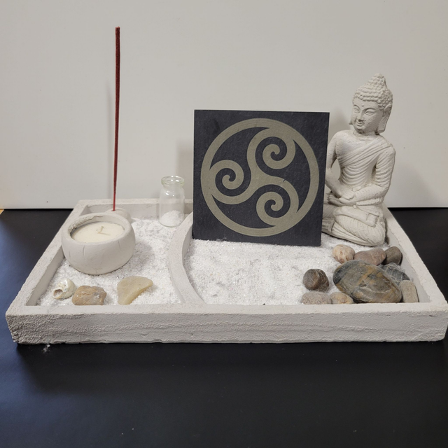 Dessous de verre ardoise "Triskel"