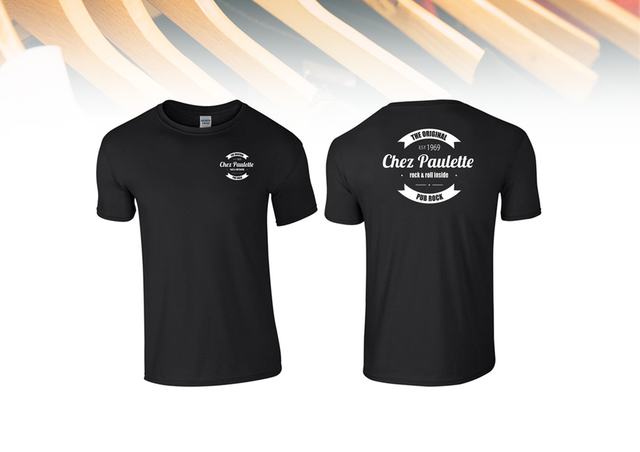 T-shirt noir unisexe