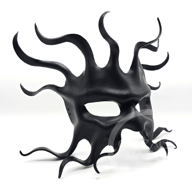 Black leather Cthulhu mask