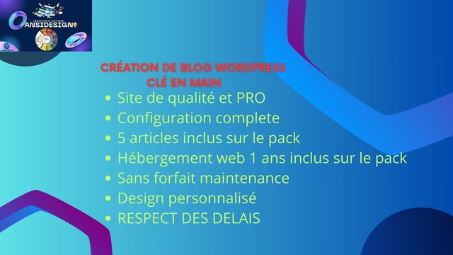 Création de Blog WordPress clé en main