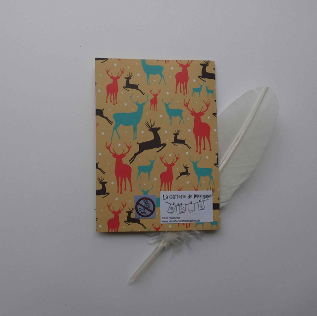 La carte brodée du père noël