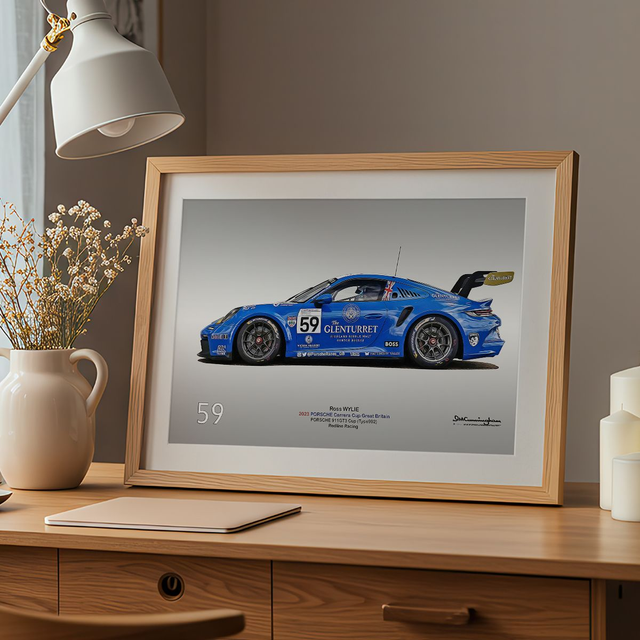 C230912 Porsche 992GT3Cup PCCGB23 RedlineRacing #59 Side