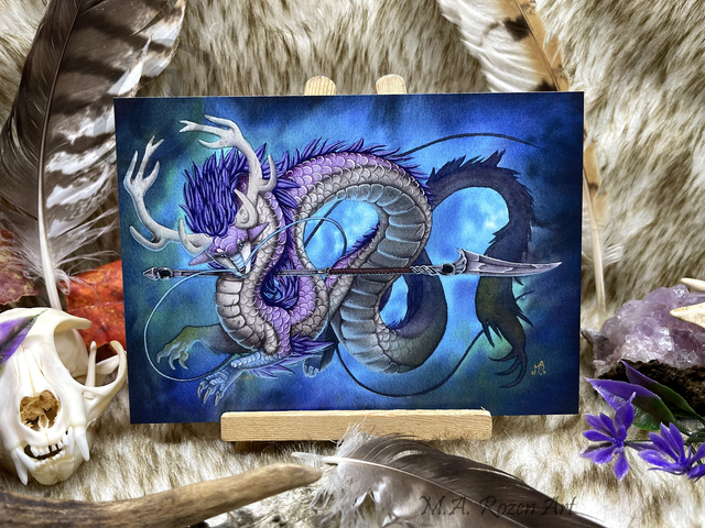 Ryû d&#039;Améthyste 10X15cm