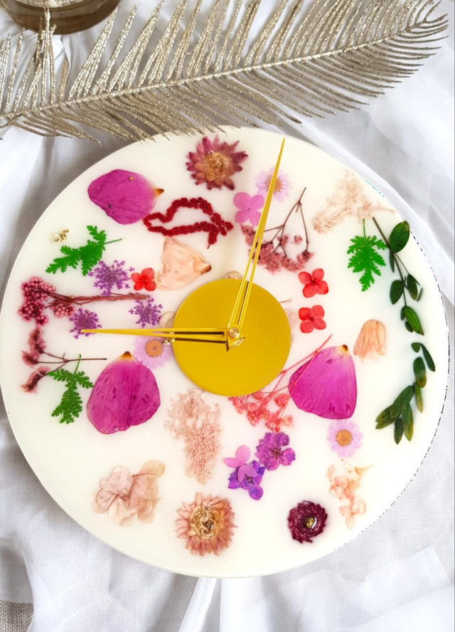 Flower Wall Clock- 30cm