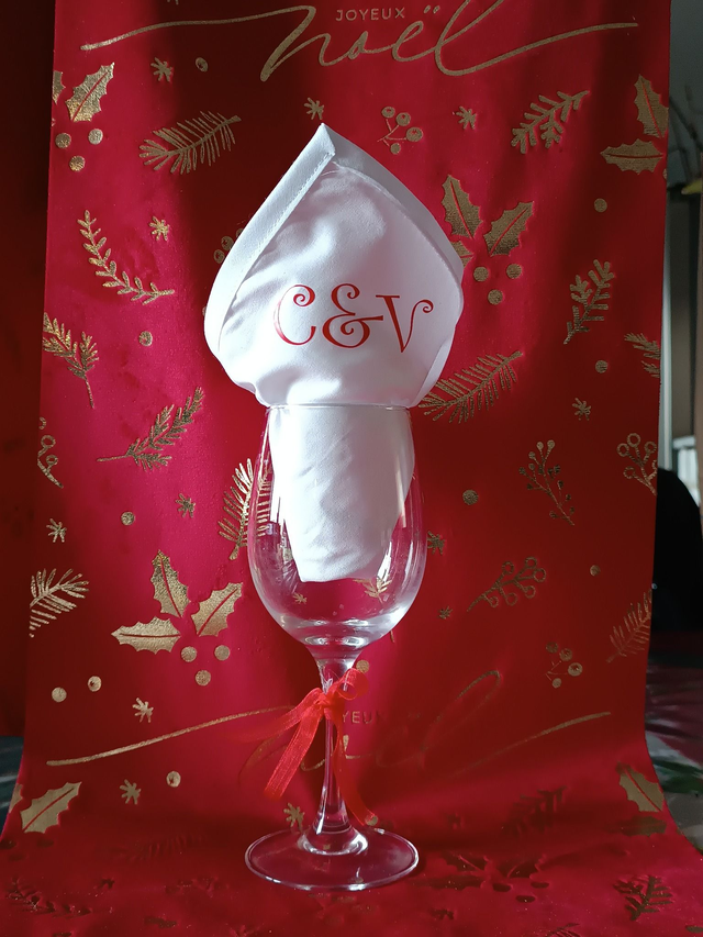 serviette de table personnalisée