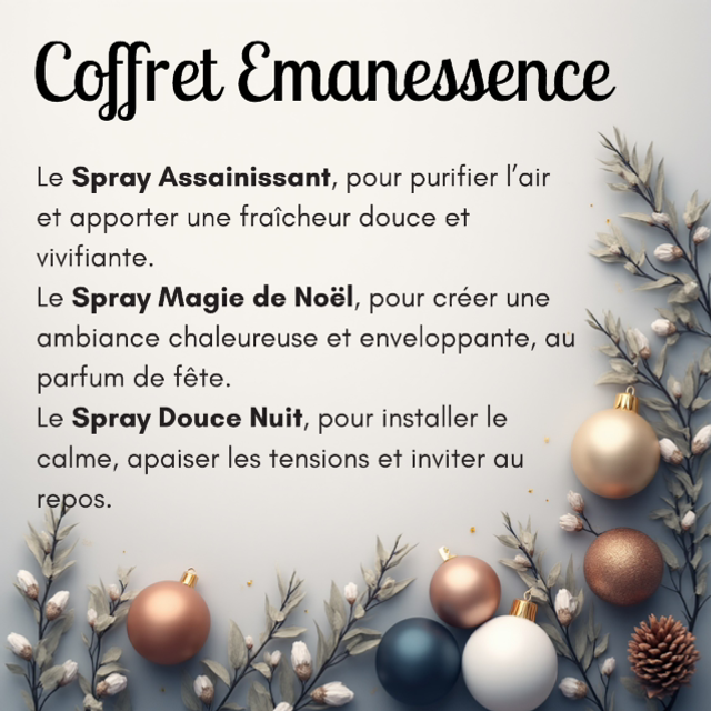 Les coffret Emanessence 