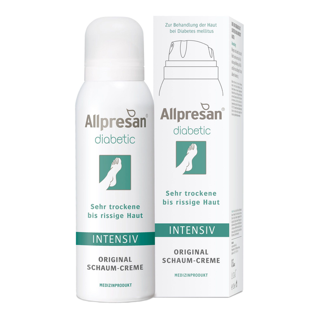 Allpresan diabetic Schaum-Creme INTENSIV sehr trockene bis rissige Haut