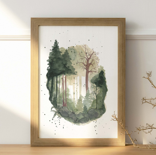 Affiche A4 - Brocéliande - La Forêt