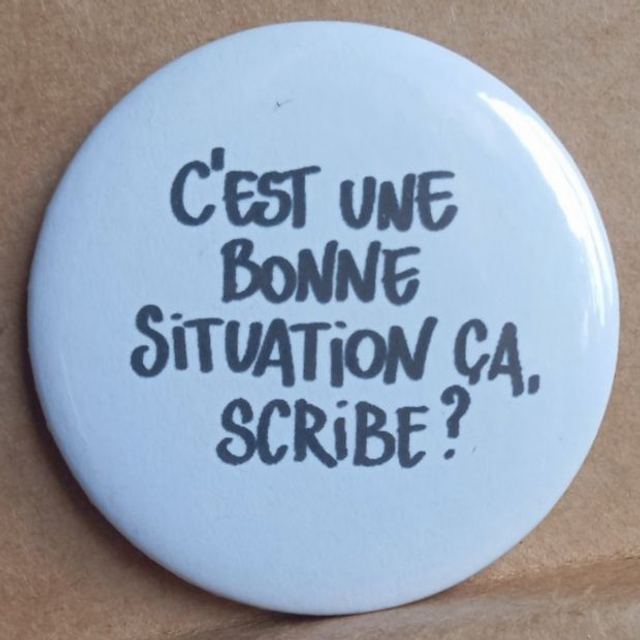 C&#039;est une bonne situation ça scribe?